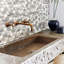 Equador Polihsed Hexagon 12" x 12" Marble Honeycomb Mosaic Tile
