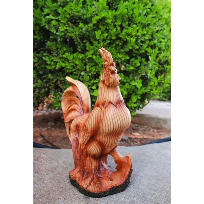 Figurine de coq rustique rustique