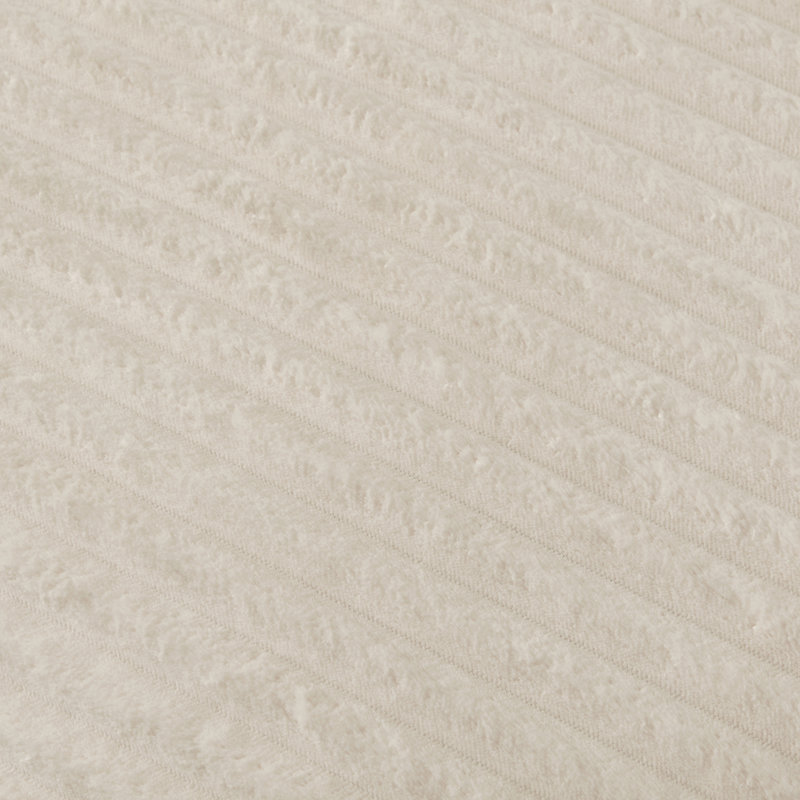 Fauteuil-lit en velours côtelé, aucun assemblage requis,, Blanc