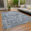 Tapis intérieur / extérieur bleu lavable à la machine-1200758544