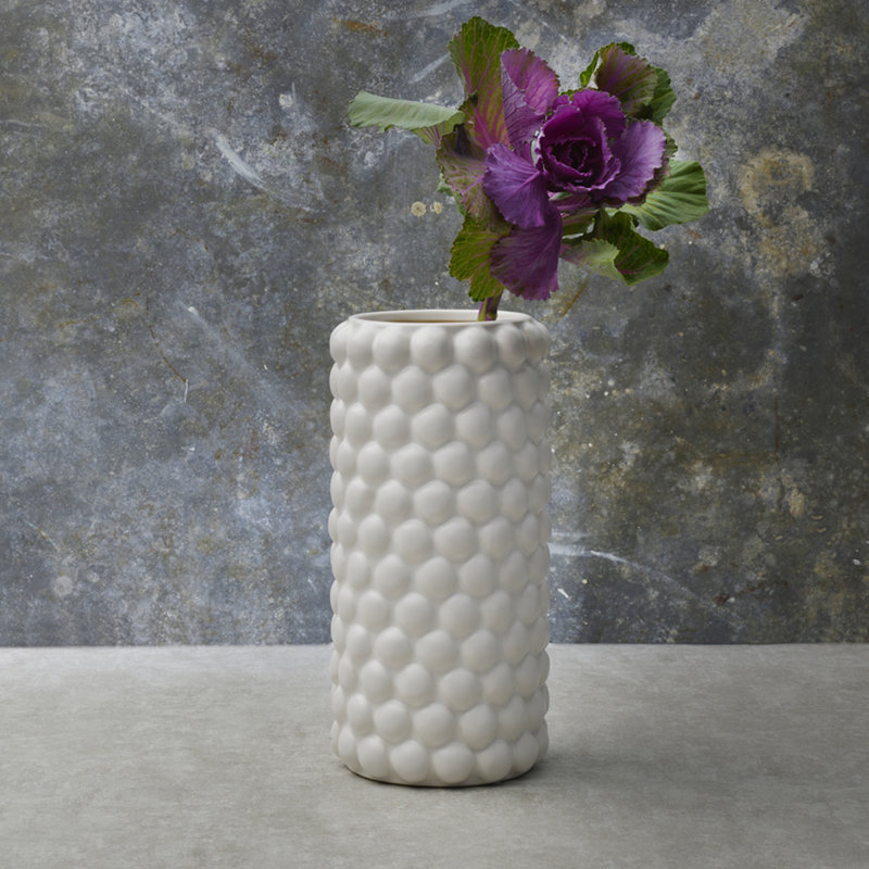 Elements Ceramic Table Vase, 12" H x 5.91" W x 5.91" D
