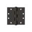 Deltana S45U15 4-1/2" x 4-1/2" Square Hinges, HD in Brushed Nickel Pair-1779879595
