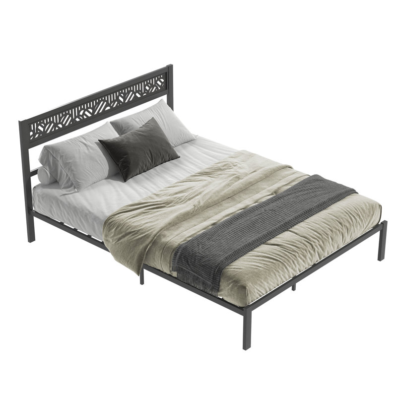 Lit plateforme Charin, Noir, Grand