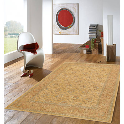 Denver Hand-Knotted Wool Gold/Brown Area Rug