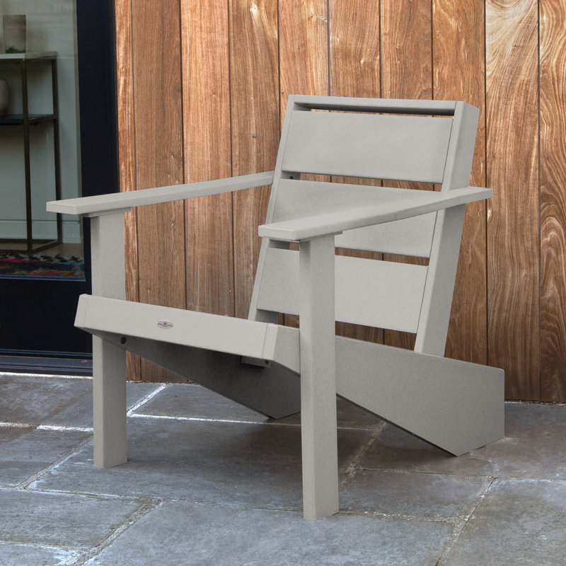 Chaise Adirondack moderne Haven, Gris côtier