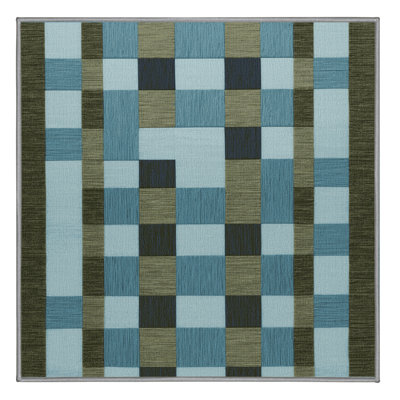 Tapis botanique brun lavable à la machine