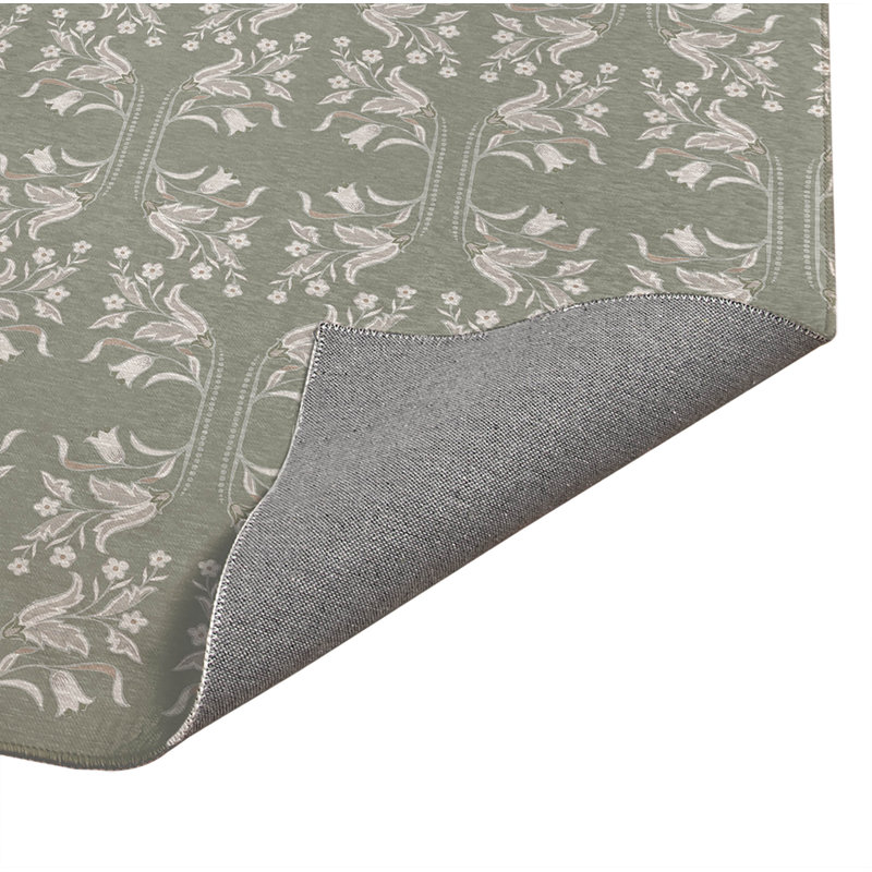 Tapis de bureau léger Mira, L 84 po x P 60 po, Sauge