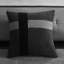 Édredon en faux suède noir 7 pièces, grand - Style moderne pour chambre à coucher, pièce confortable et élégante