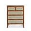 Armoire d'appoint en bois manufacturé brun massif