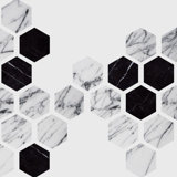 Hexagon Geometric Geometric Vinyl Wallpaper by Jamie Graney