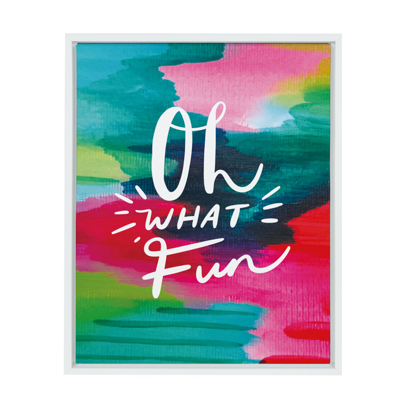 "Oh What Fun" par Jessi Raulet de Ettavee, reproduction d'art sur toile encadrée