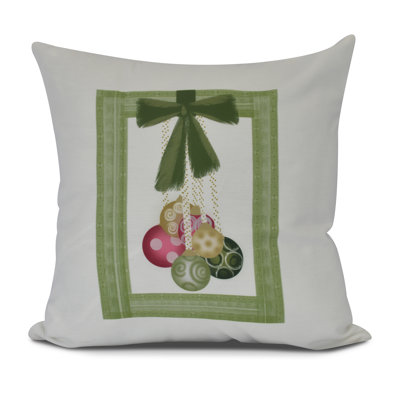 Holiday Essence Outdoor Reversible Throw Pillow