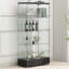 Vitrine moderne en verre avec 2 grands tiroirs-232972423