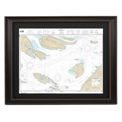 Pass Boundary | Carte nautique | Reproduction encadrée
