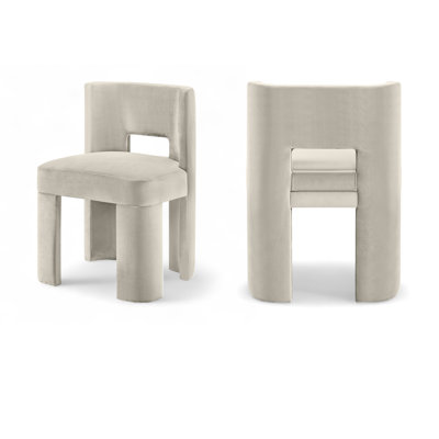 Zuno Velvet Performance Fabric Upholstered Dining Chair