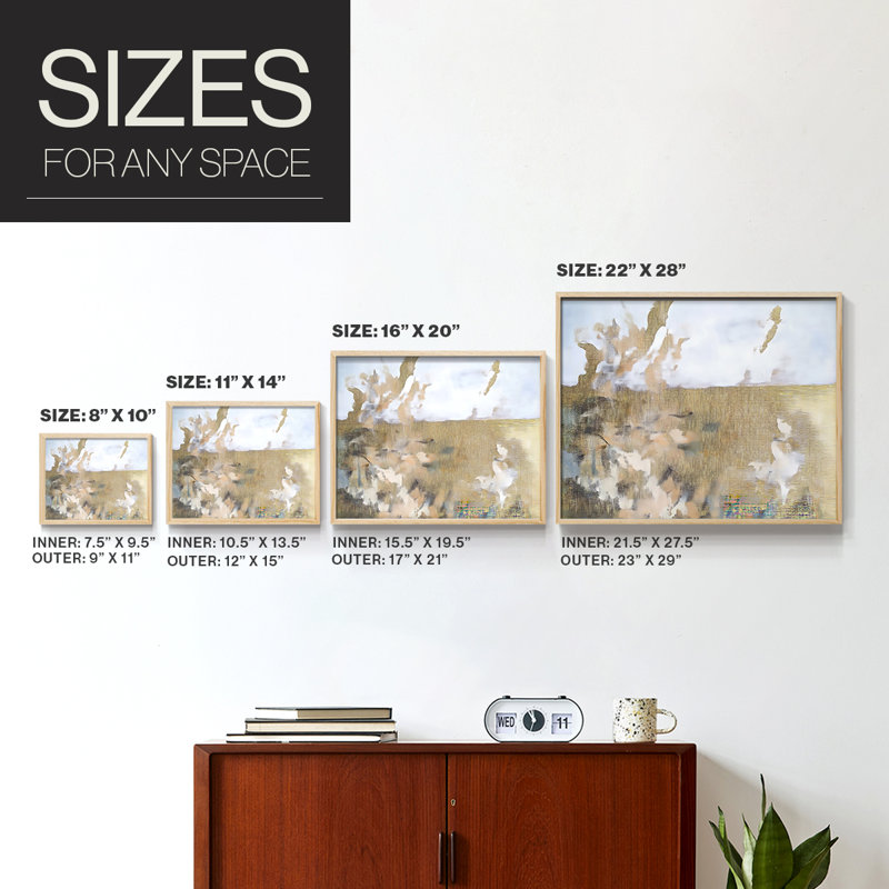 «Landscape Series» - Reproduction encadrée - Restickable, H 8 po x l 10 po, Naturel