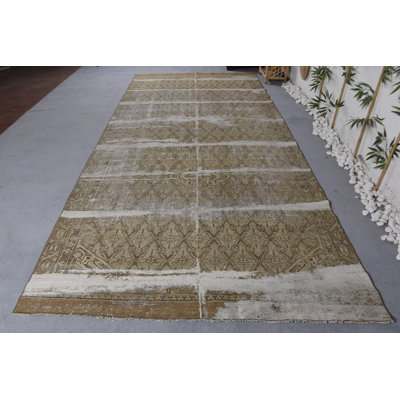 Tapis neutre, tapis turc, tapis tissé à la main blanc, tapis de chambre à coucher, tapis rétro surdimensionnés, tapis rétro