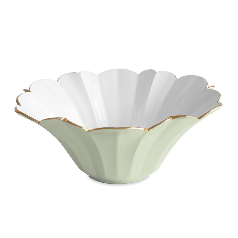 Encanto Avril Large Bowl, Pistachio;White