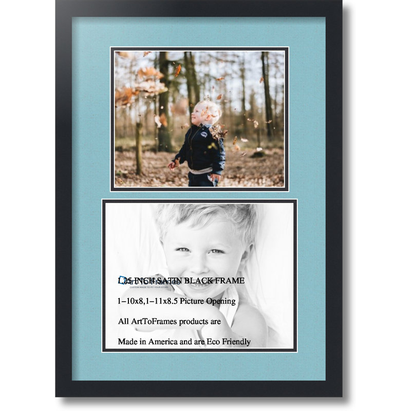 Cadre photo Jammie, Bleu français, 8 po x 10 po, 8,5 po x 11 po