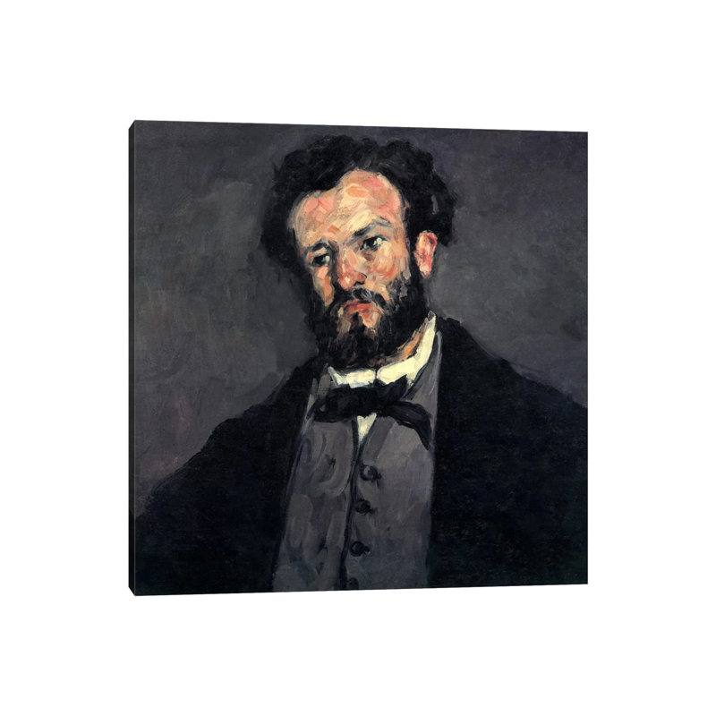 Portrait Of Antony (Anthony) Valabregue by Paul Cezanne - Wrapped Canvas Painting, 93.98 cm H x 93.98 cm W x 1.91 cm D