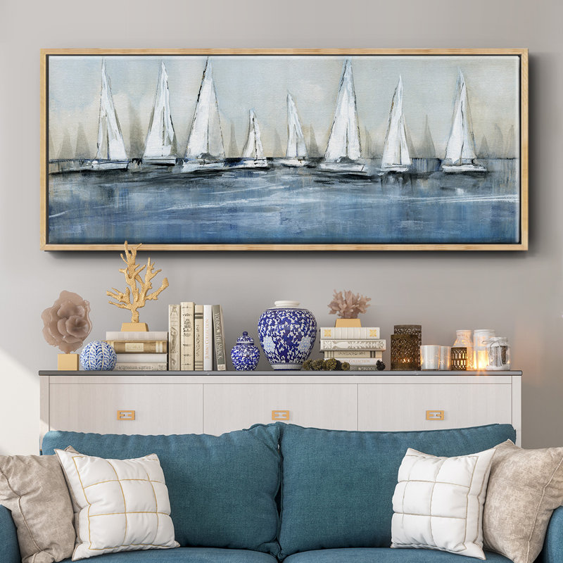 «Waiting For The Sun», reproduction d'art sur toile, H 24 po x l 60 po x P 1,5 po, Naturel