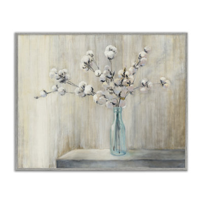 «Beautiful Cotton Flower Paint», impression sur toile