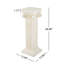 Support de colonne ionique Axton Classic MGO pour plantes et objets décoratifs d'intérieur et d'extérieur-134966453