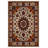 Jazeera Collection Digital Print Cotton-Polyester Brown Floral Rug-595688771