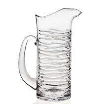 Clear Embossed Acrylic Pitcher & Lid, 2.5qt