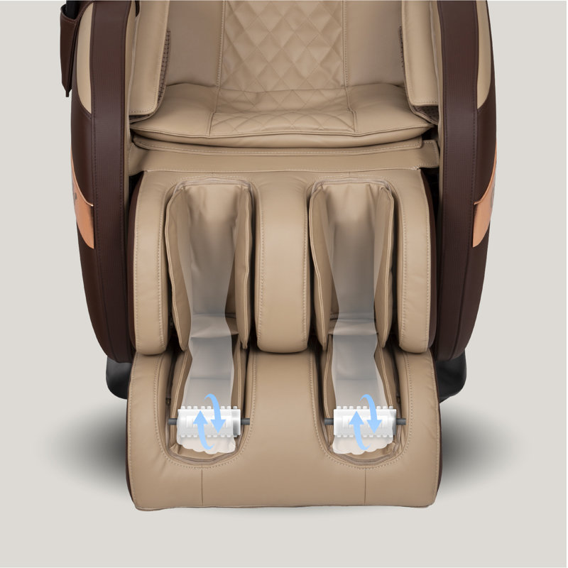 Fauteuil de massage Titan OS-Champ, Brun / similicuir crème