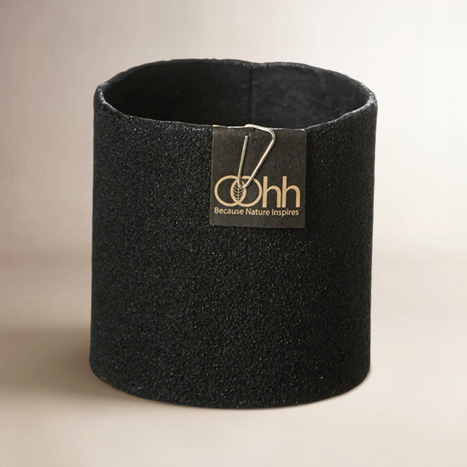 3" Pot Planter, Black, 2.75" H x 2.75" W x 2.75" D