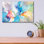 «Shangri La C» par Danhui Nai, art mural en verre acrylique