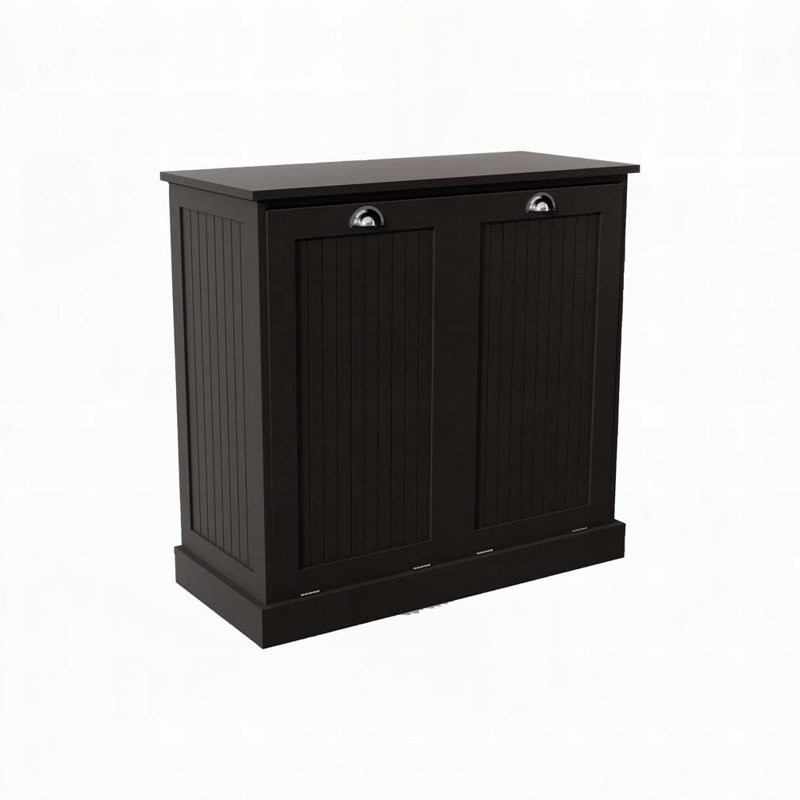Two-Compartment Tilt-Out Laundry Sorter Cabinet