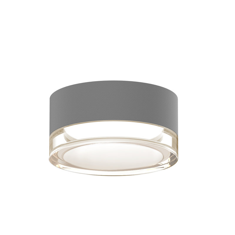 Reals 1 - Light LED Flush Mount, Clear, Gray