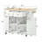 Kitchen Island With Power Outlet,Kitchen Storage Island With Drop Leaf And Rubber Wood-359880868
