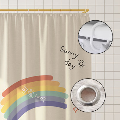 Rideau de douche en polyester