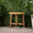 Natural Wood Table, Half-Round Shape, Foldable Function Bistro Design For Easy Space Management