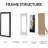 8X8 Picture Frame Set Of 9, Display Pictures 4X4 With Mat Or 8X8 Without Mat, Multi Collage Gallery Square Photo Frames For Wall Or Tabletop, Distressed White