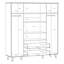 Teliyah 4 Door Manufactured Wood Wardrobe