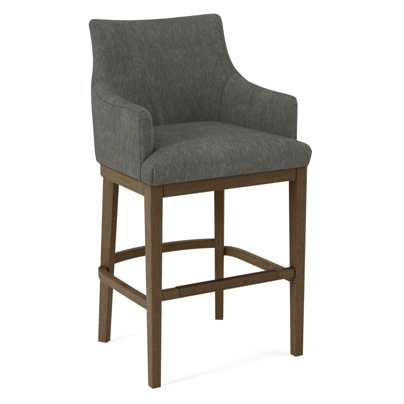 Upholstered Stool, 61597-75, Espresso