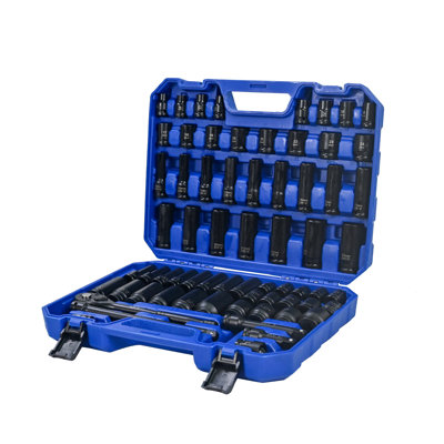 66Piece Air Tool Kit Pneumatic Tool Set with Ratchet Wrenches Extension Rods  Universal Connectors  Heavy Duty Steel Construction Portable Stora