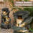 39.18" Tall Outdoor Water Fountain, 5-Tier Realistic Natural Rock Cascading Waterfall Fountain With Led Lights, Resin Garden Water Feature For Patio, Deck, Backyard And Home Art Décor