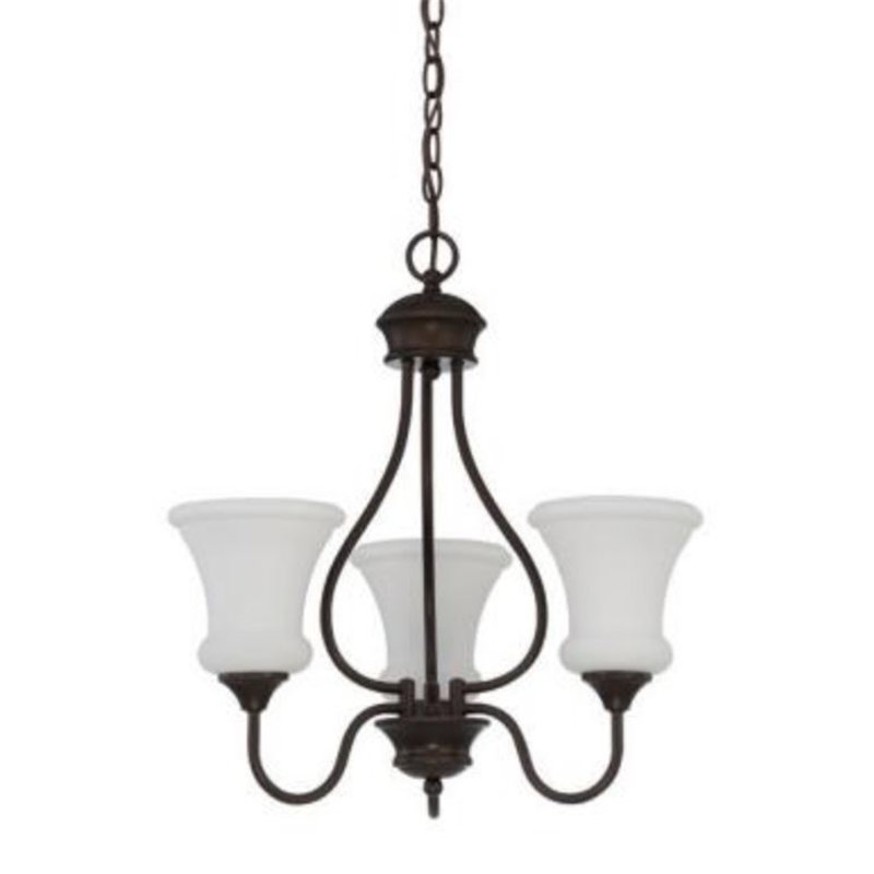 Lustre classique à 3 lumières avec abat-jour Chans