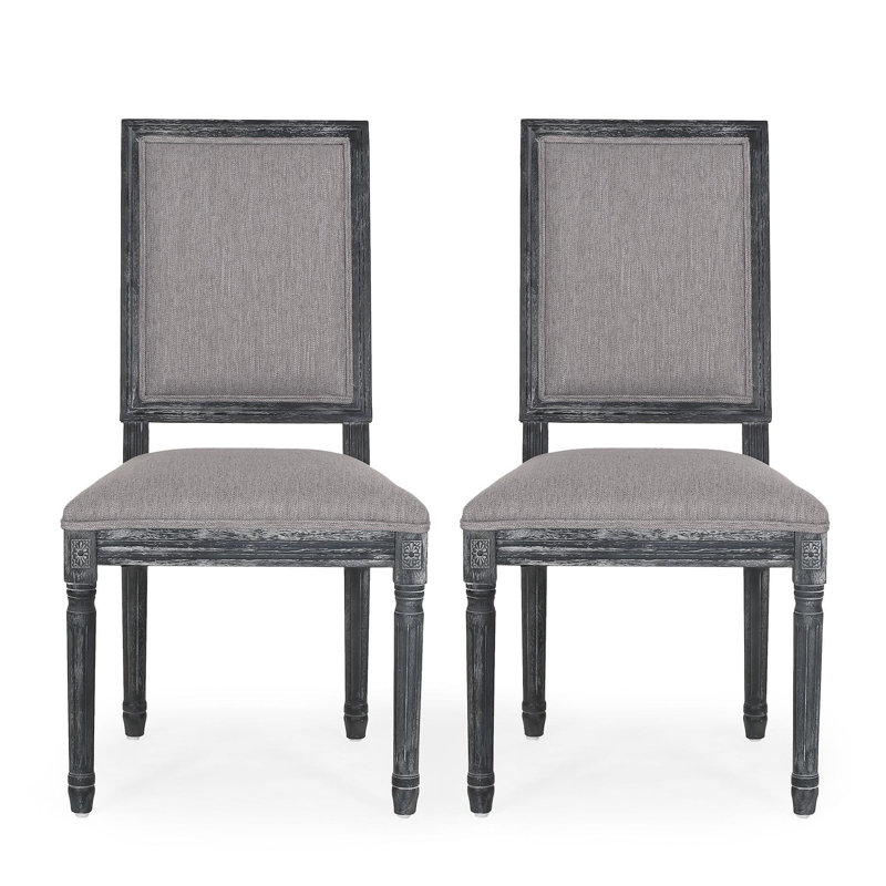 Dining Chair, Gray/Black