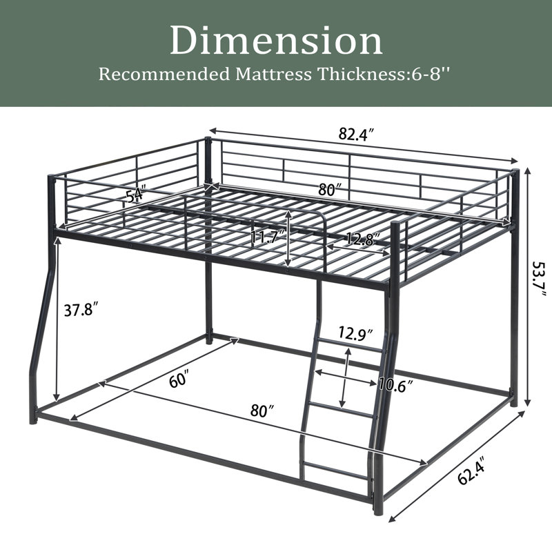 Aidyn Kids Full Over Queen Bunk Bed