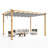10x13FT Aluminum Pergola with Retractable Canopy-125963820-125963821