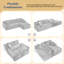 Canapé modulaire en forme de L Boneless, siège profond, sans assemblage requis, canapé-lit modulaire, convient aux salons, aux chambres à coucher et aux appartements (style gauche)-1035635451-1035635448