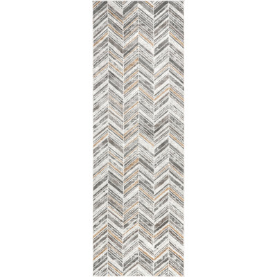 Trinton Modern Abstract Chevron Area Rug