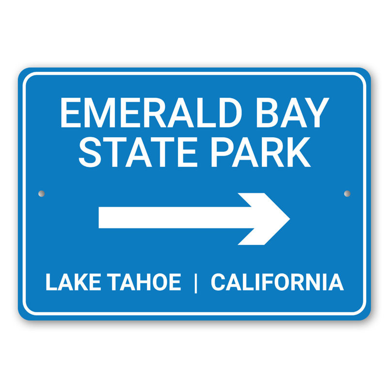Panneau en aluminium Emerald Bay State Park, H 10 po x l 14 po x P 0,04 po