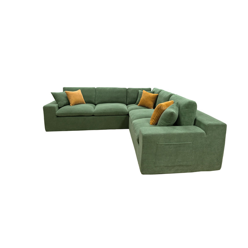 Canapé modulaire Joncasea, Dark Green Polyester Blend